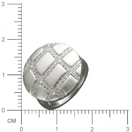 Кольцо с фианитами из серебра 925 пробы (арт. 362518)