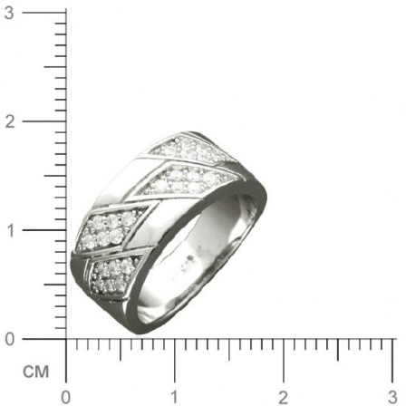 Кольцо с фианитами из серебра 925 пробы (арт. 362520)