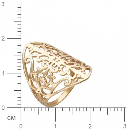 Кольцо из красного золота (арт. 366673)