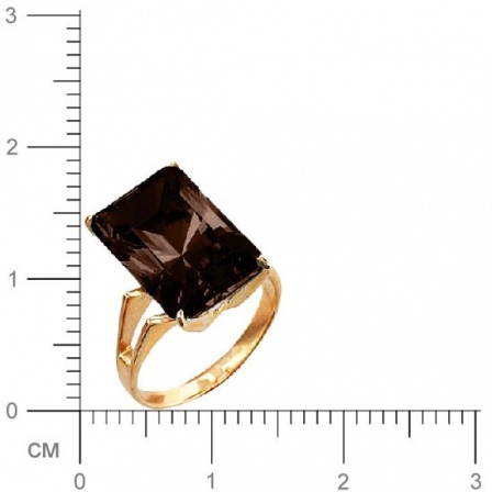 Кольцо с раухтопазом из красного золота (арт. 367037)