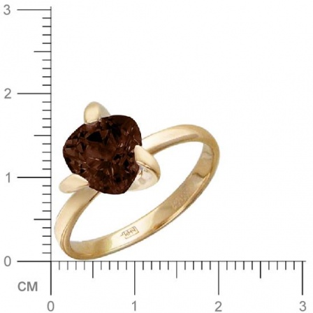 Кольцо с раухтопазом из красного золота (арт. 367069)