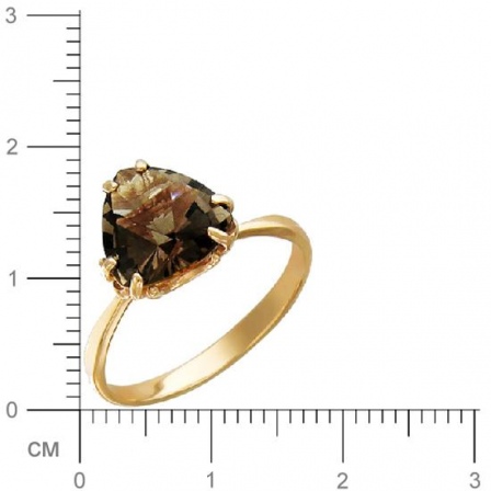 Кольцо с раухтопазом из красного золота (арт. 367087)