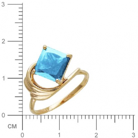 Кольцо с топазом из красного золота (арт. 367167)