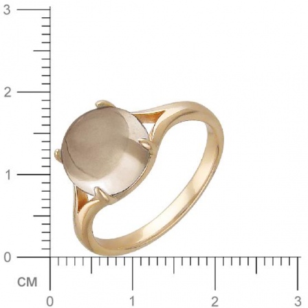 Кольцо с раухтопазом из красного золота (арт. 367203)