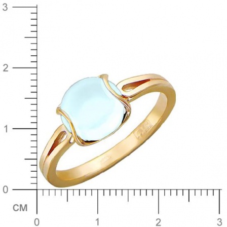 Кольцо с топазом из красного золота (арт. 367205)