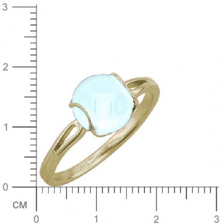 Кольцо с топазом из желтого золота (арт. 367348)