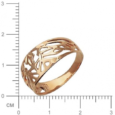 Кольцо из красного золота (арт. 367414)