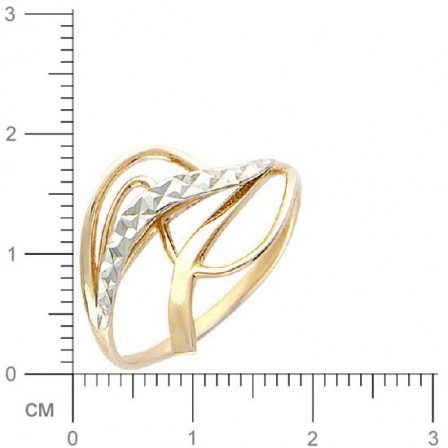 Кольцо из комбинированного золота (арт. 367505)