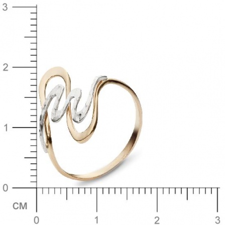 Кольцо из комбинированного золота (арт. 367513)