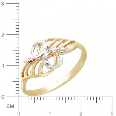 Кольцо из комбинированного золота (арт. 367530)