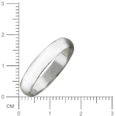 Обручальное кольцо из белого золота (арт. 367675)
