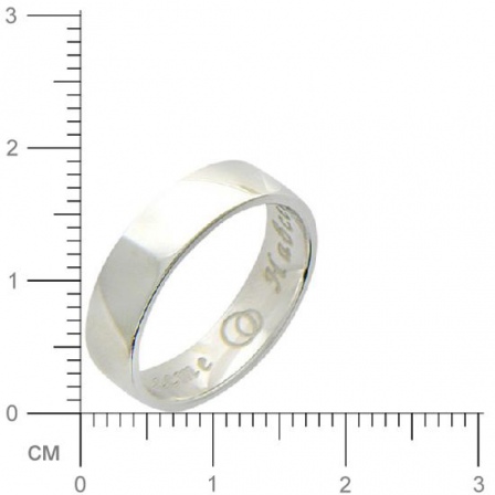 Обручальное кольцо из белого золота (арт. 367695)