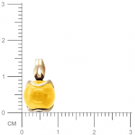 Подвеска с цитрином из желтого золота (арт. 368416)