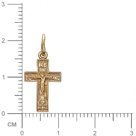 Крестик из красного золота (арт. 368562)
