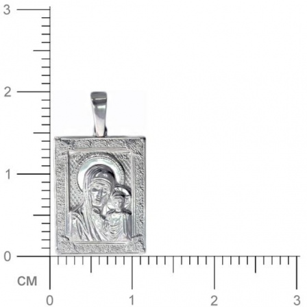Подвеска-иконка "Богородица Казанская" из серебра (арт. 374087)