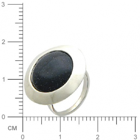 Кольцо с улекситом из серебра (арт. 377927)