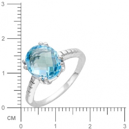 Кольцо с топазом из серебра (арт. 383046)