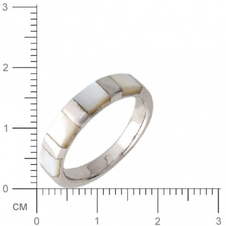 Кольцо с перламутром из серебра (арт. 383304)
