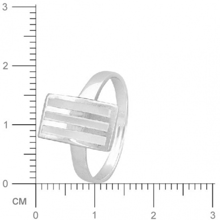 Кольцо с перламутром из серебра (арт. 383314)