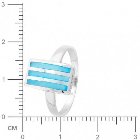 Кольцо с перламутром из серебра (арт. 383316)