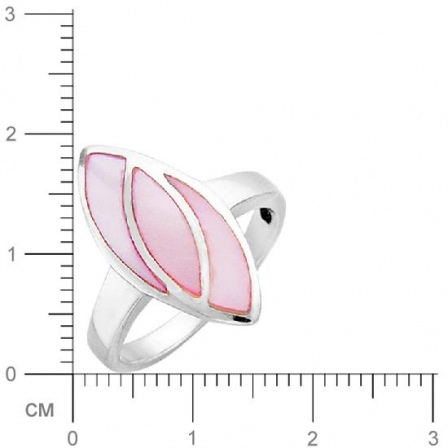 Кольцо с перламутром из серебра (арт. 383331)
