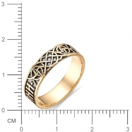 Кольцо с бриллиантами из красного золота (арт. 811030)