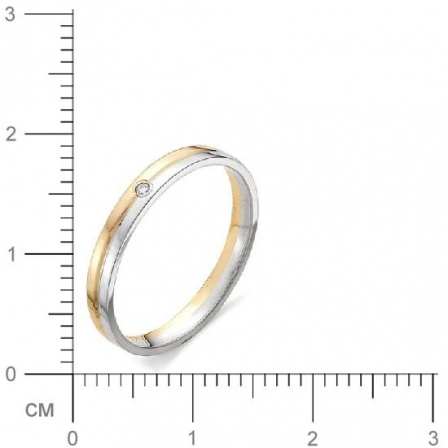 Кольцо с бриллиантом из красного золота (арт. 811150)