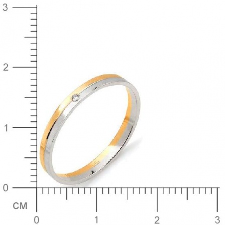 Кольцо с бриллиантом из красного золота (арт. 811152)