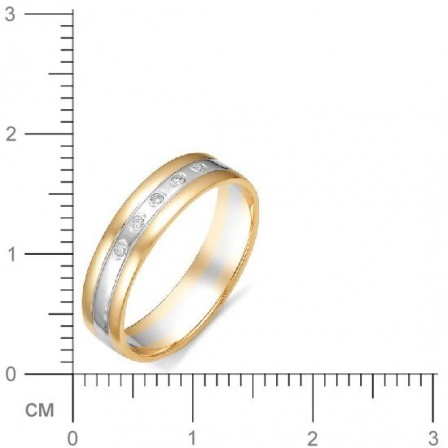 Кольцо с бриллиантами из красного золота (арт. 811153)