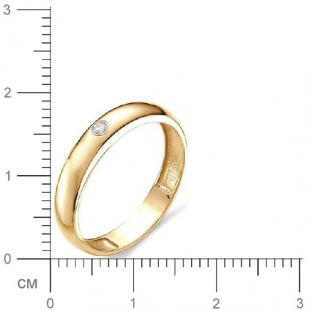 Кольцо с бриллиантом из красного золота (арт. 811209)