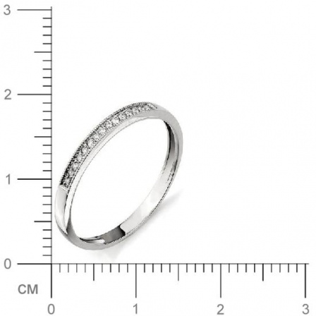 Кольцо с бриллиантами из белого золота (арт. 811258)