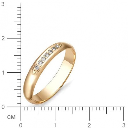 Кольцо с бриллиантами из красного золота (арт. 811278)