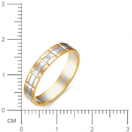 Кольцо с бриллиантами из красного золота (арт. 811324)