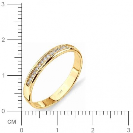 Кольцо с бриллиантами из красного золота (арт. 811795)