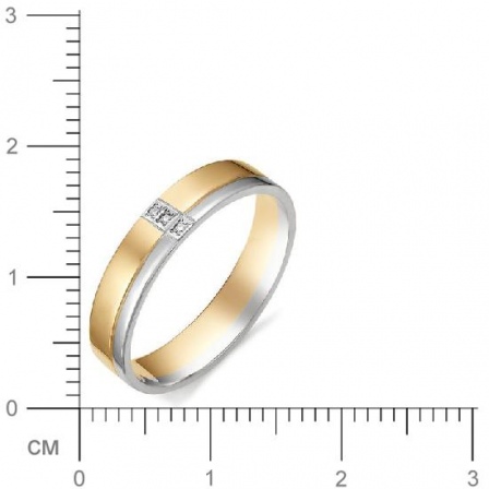 Кольцо с бриллиантами из красного золота (арт. 811911)