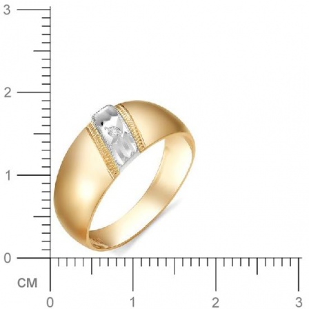 Кольцо с бриллиантом из красного золота (арт. 812528)