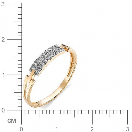 Кольцо с бриллиантами из красного золота (арт. 815553)