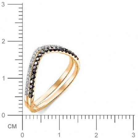Кольцо с 48 бриллиантами из красного золота (арт. 816218)