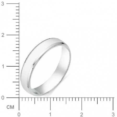 Обручальное кольцо из белого золота (арт. 816499)