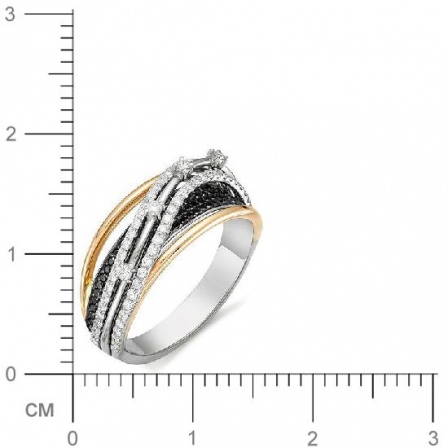 Кольцо с 177 бриллиантами из белого золота (арт. 816574)