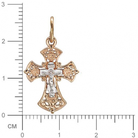 Крестик из красного золота (арт. 821100)