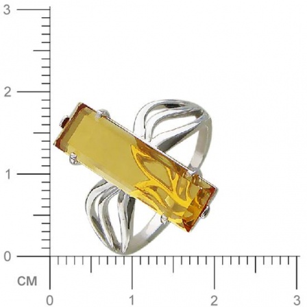Кольцо с цитрином из серебра (арт. 822721)