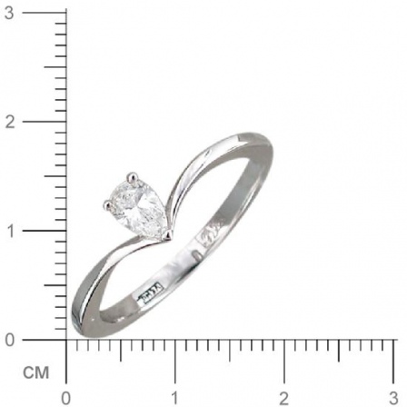 Кольцо с бриллиантом из комбинированного золота (арт. 822989)