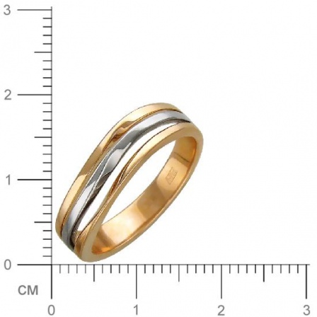 Кольцо из комбинированного золота (арт. 823033)
