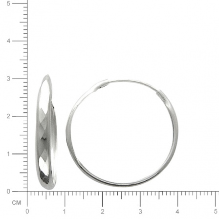 Серьги из серебра. Диаметр 30 мм. (арт. 824065)