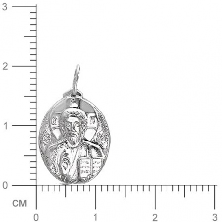 Подвеска-иконка "Господь Вседержитель" из серебра (арт. 824305)