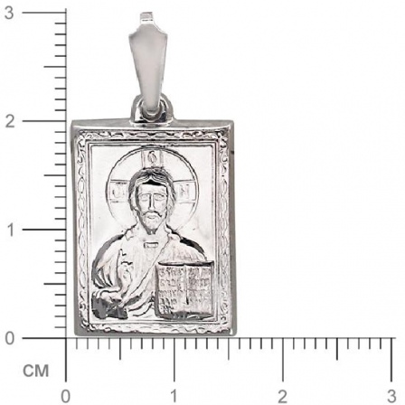 Подвеска-иконка "Господь Вседержитель" из серебра (арт. 824308)