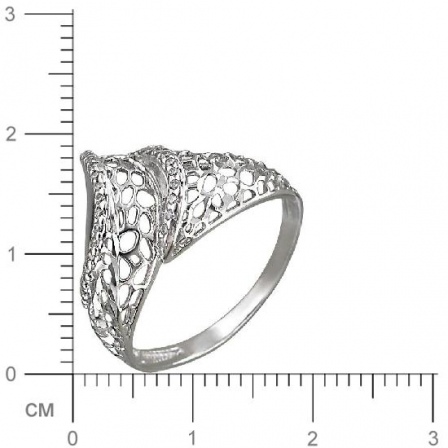 Кольцо с фианитами из серебра (арт. 825994)