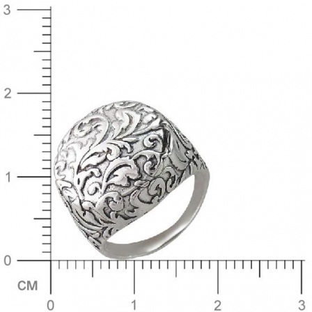 Кольцо из чернёного серебра (арт. 826529)