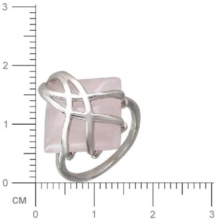 Кольцо с кварцем из серебра (арт. 826530)